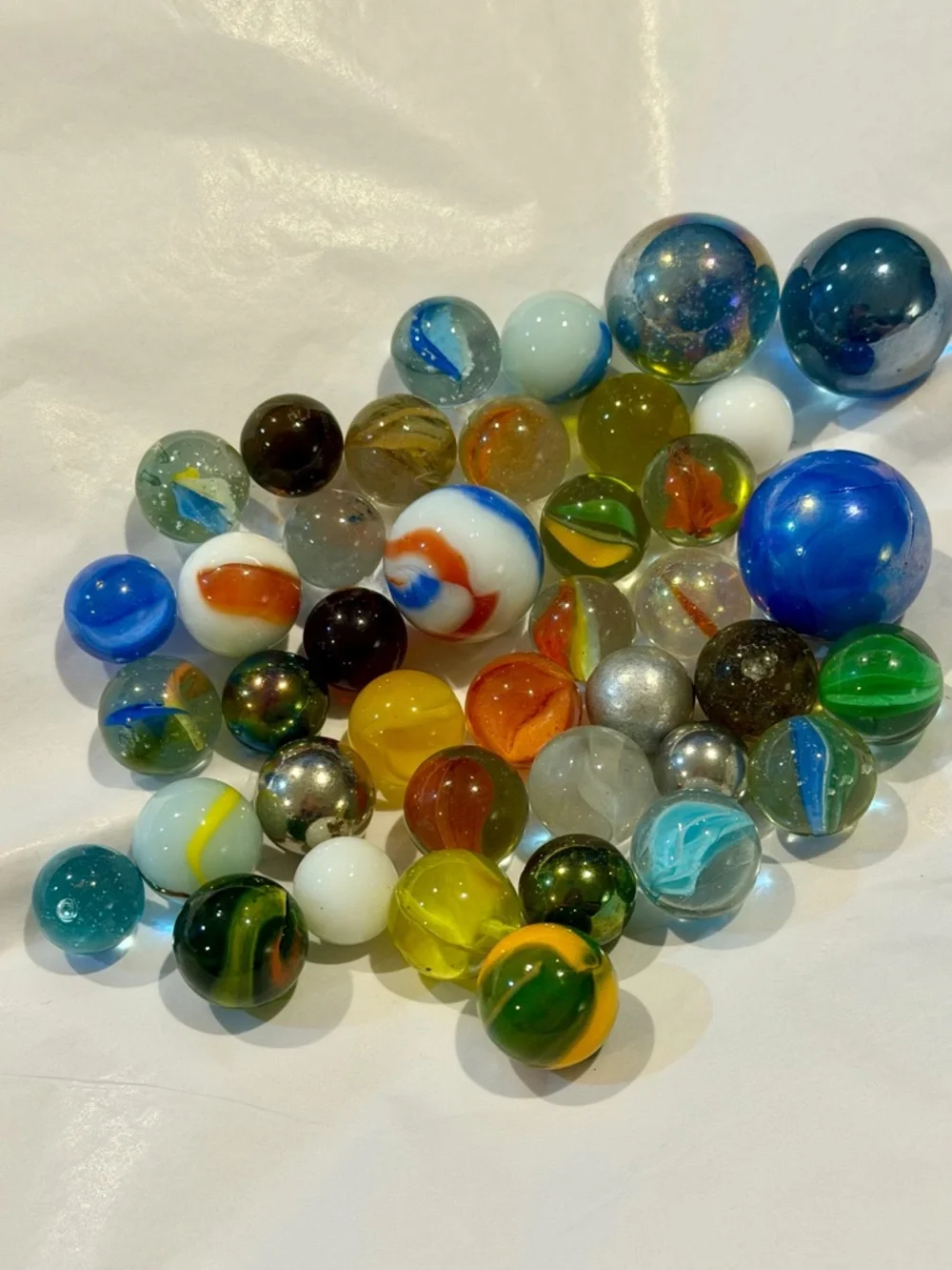 Vintage Glass Marbles Multi Color Collection & other